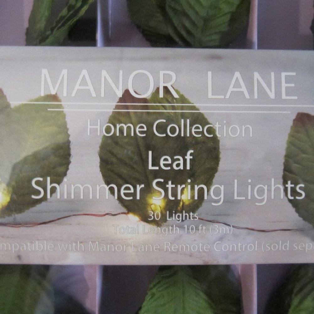 Shimmer Leaf LED Lights 10 ft